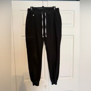 Black Womens Drawstring Jogger Pants